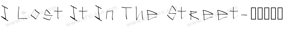 I Lost It In The Street字体转换